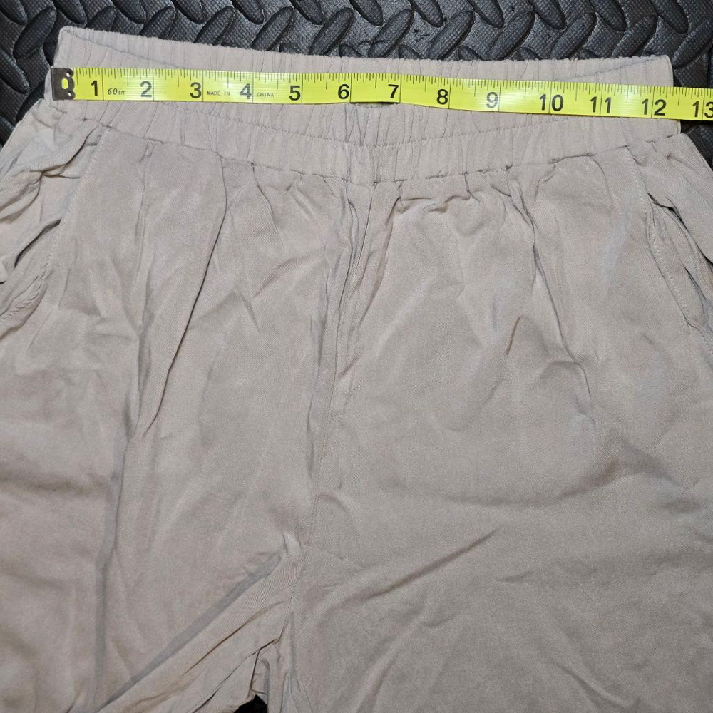 Women's ZENANA Beige Wide Leg Pants Set S - Picture 7 of 8